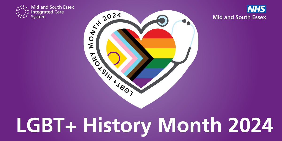 Happy LGBT+ History Month🏳‍🌈 🏳️‍⚧️

This year’s theme is #UnderTheScope - a chance for us to celebrate LGBT+ people's contribution to healthcare.

Thank you to every LGBT+ person working in the NHS and our partners mid and south Essex. Your impact is invaluable.

#LGBTplusHM