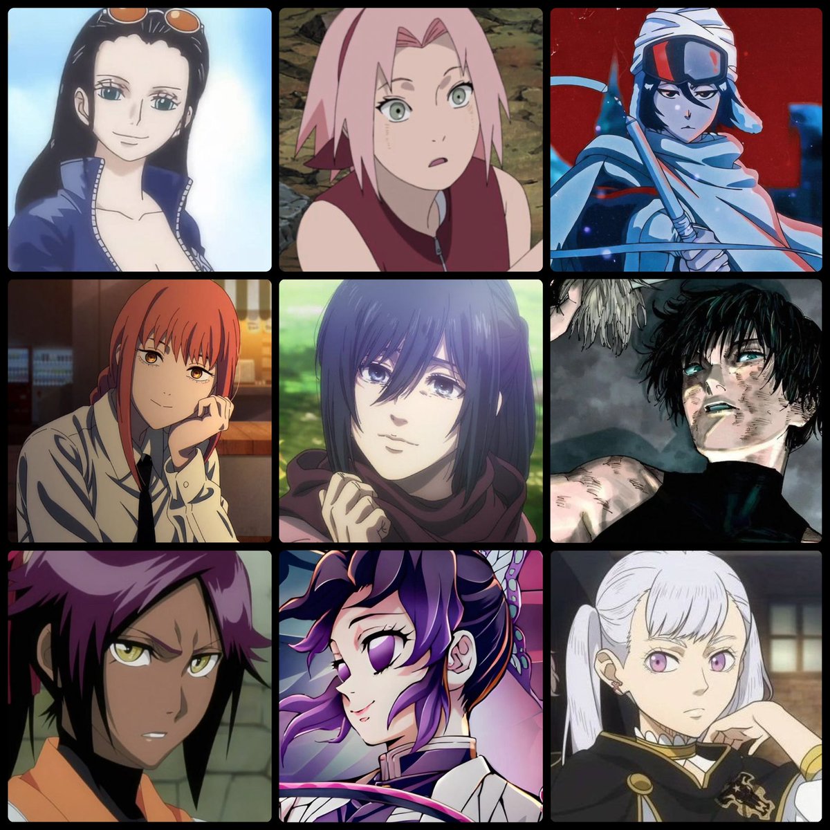 ItsAckergoat's tweet image. Who is the best female character in shonen?