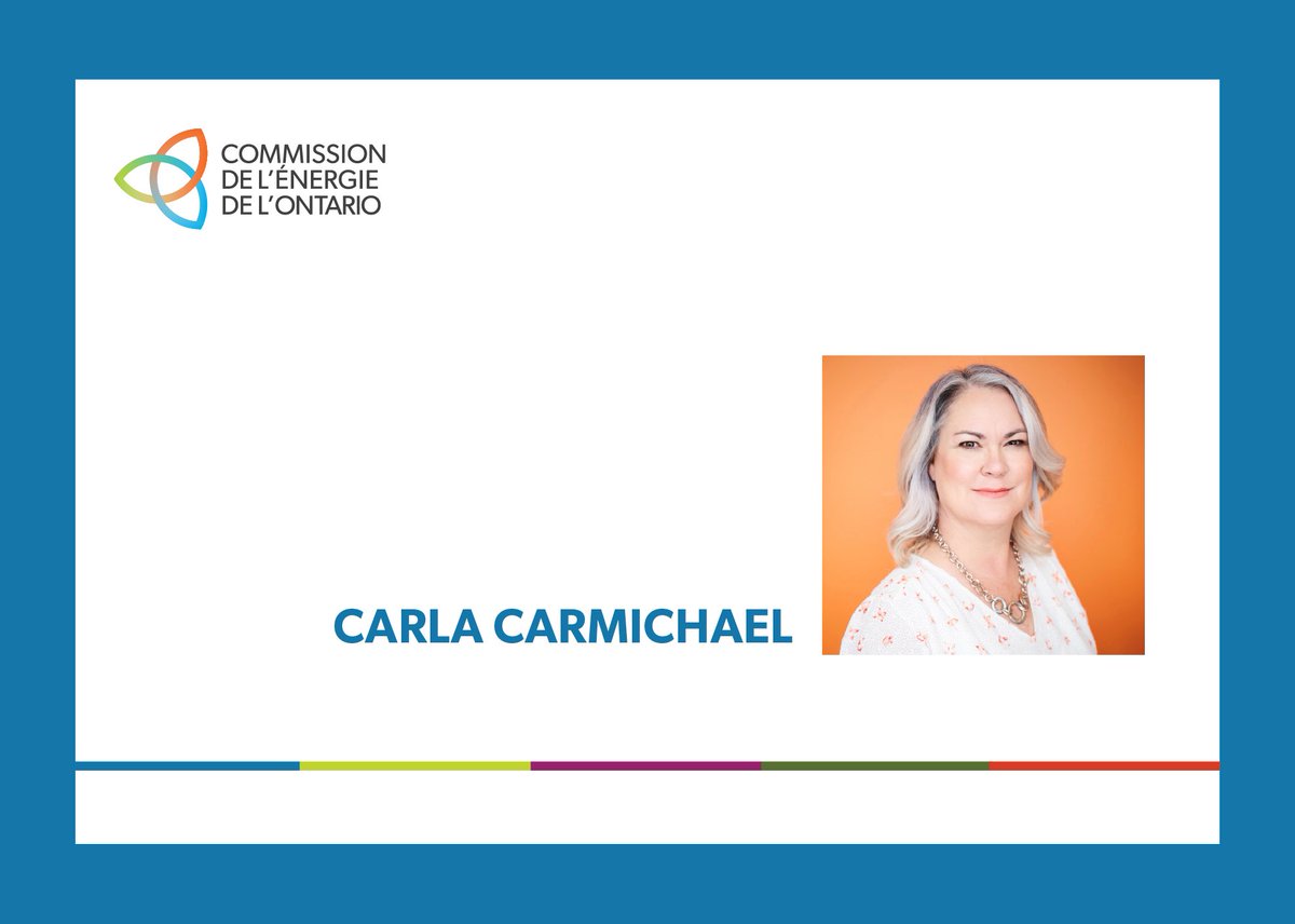 Nous sommes ravis de vous annoncer que la province de l’Ontario vient de nommer Carla Carmichael à notre conseil d’administration!