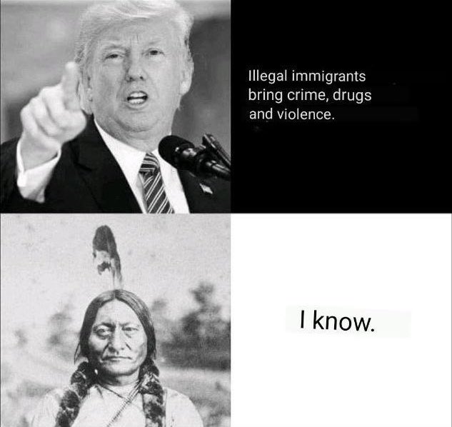 Bravo Donald, tu viens de résumer les 3 derniers siècles d’histoire des États-Unis 😵😱🤩🤣
