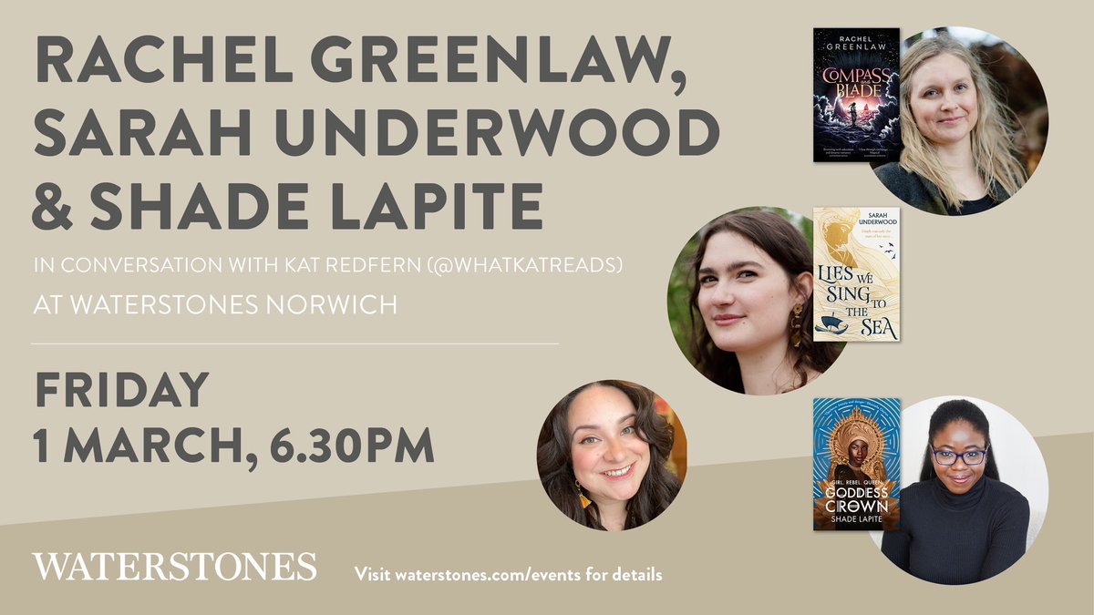 HarperFireBooks's tweet photo. …fancy another one?
#Romantasy fans, this is for you. #CompassAndBlade is coming to @NorwichStones for another epic YA Romantasy panel with some very special guests.
1 Mar, 6.30 PM 📍
Link in bio!
@rachelgreenlaw_ @s_e_c_underwood
@TheShadyFiles https://t.co/ZTKnu0F6be