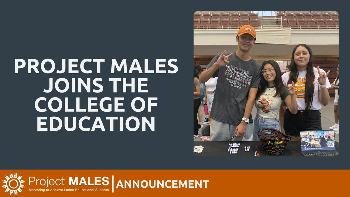 ProjectMALES's tweet photo. Project MALES is proud to announce that we have joined @utexascoe 🤘🏽
As we transition, we would like to thank VP @UTToya and the @UT_DCCE team for their support and for being our home for over a decade. An additional thank you to Dean @c_martinez and @utexascoe for welcoming us. https://t.co/HNXfNHH7Ke