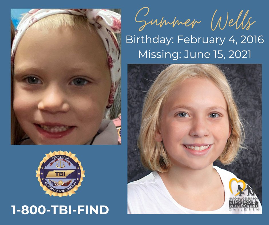 NEVER FORGOTTEN: Today is Summer Wells’ 8th birthday. She’s been missing since June 15, 2021. Although we still don’t have the answers we’ve been seeking, agents continue to investigate the circumstances surrounding her disappearance. Call 1-800-TBI-FIND w/ credible information.