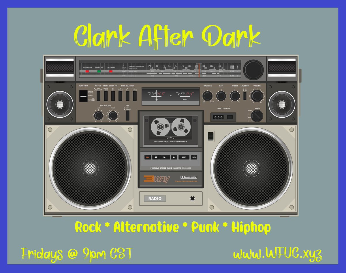Deviantbradio's tweet photo. #Catch an #allnew #ClarkAfterDark #Friday at 9pm CST. #ClarkWayne has something #special up his #sleeve. #Tune in here: https://t.co/eK5o1p3LJT. #WFUC #punk #hiphop #rock #alternative #andsometimesY https://t.co/FfeEMLvkpm