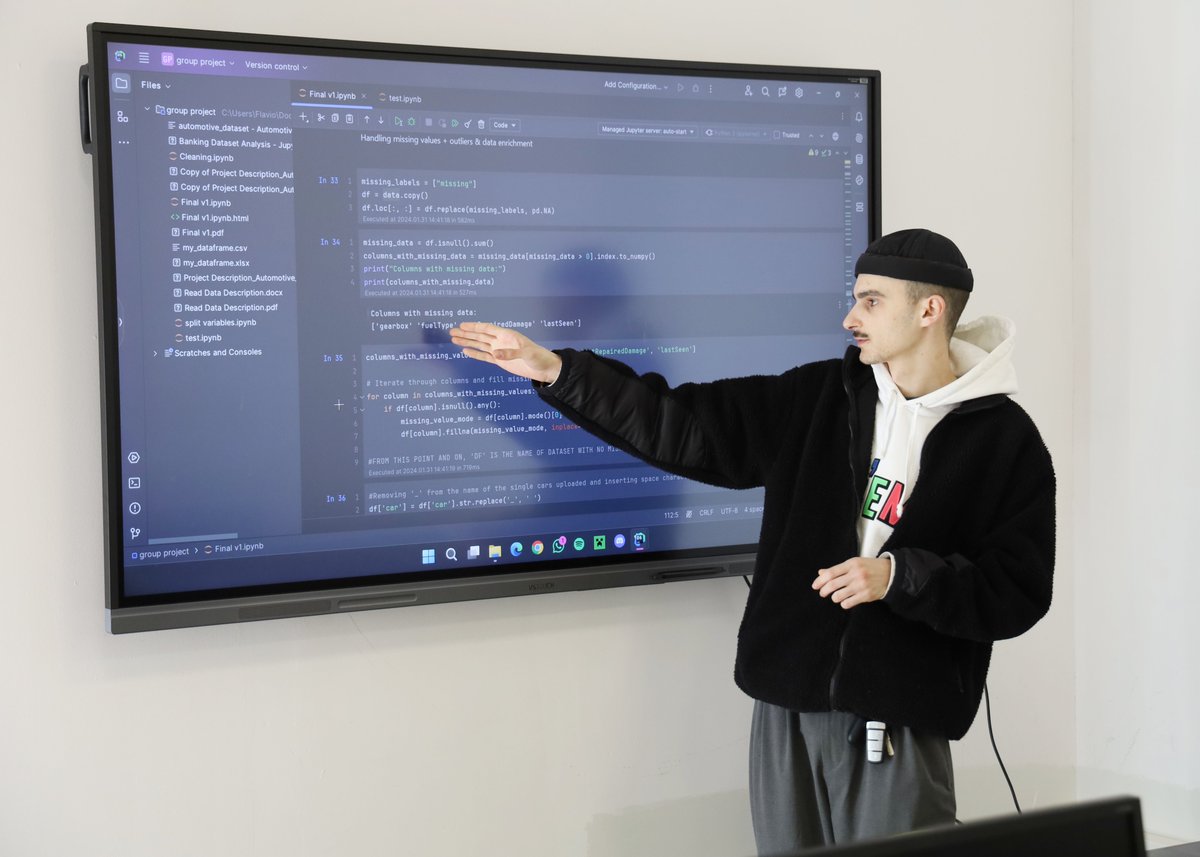 wbu2021's tweet image. 🌟Since we are near the end of the first semester, students of the Faculty of Economics, Technology and Innovation are focused on completing their final projects.
#programming #introductiontoprogramming #python #javaprogramming #datavisualization #finalproject #programmingproject