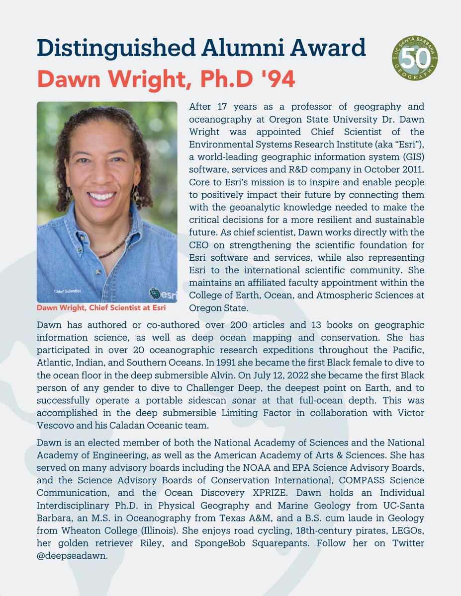 The Department of Geography's 50th Anniversary celebration is April 5-7, 2024. Registration coming soon!