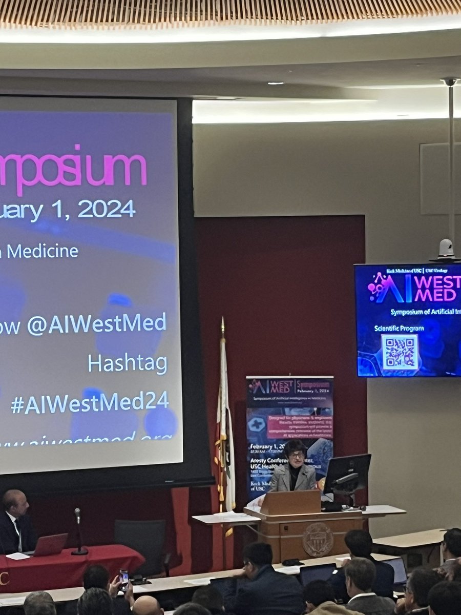 “Proceed with awareness” with the many applications of AI in medicine, as stewards of the profession. Dean Meltzer 🚀 setting an example for all students here 💫<a href="/DeanMeltzer/">Carolyn Meltzer, MD</a> <a href="/AIWestMed/">AIWestMed</a> <a href="/KECKSchool_USC/">Keck School of Medicine of USC</a> <a href="/USC_Urology/">USC Urology</a>
