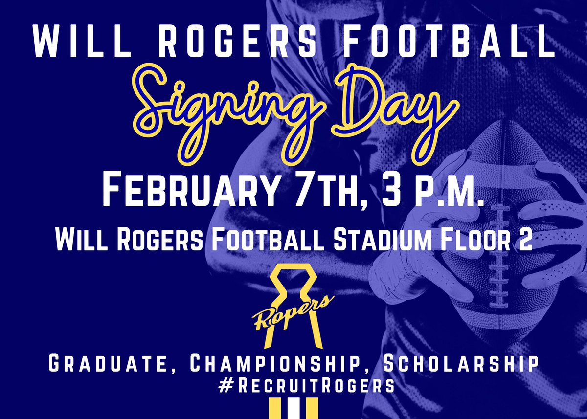 Come and celebrate the C/O 24 on this huge accomplishment! <a href="/Levya73/">Levy Adcock</a> <a href="/CoachSmith918/">Danny Smith</a> <a href="/CoachBugg08/">Jake Bugg</a> <a href="/CoachRitch66/">Dakota Ritchie</a> @j9rock @EDhallmark #RecruitRogers