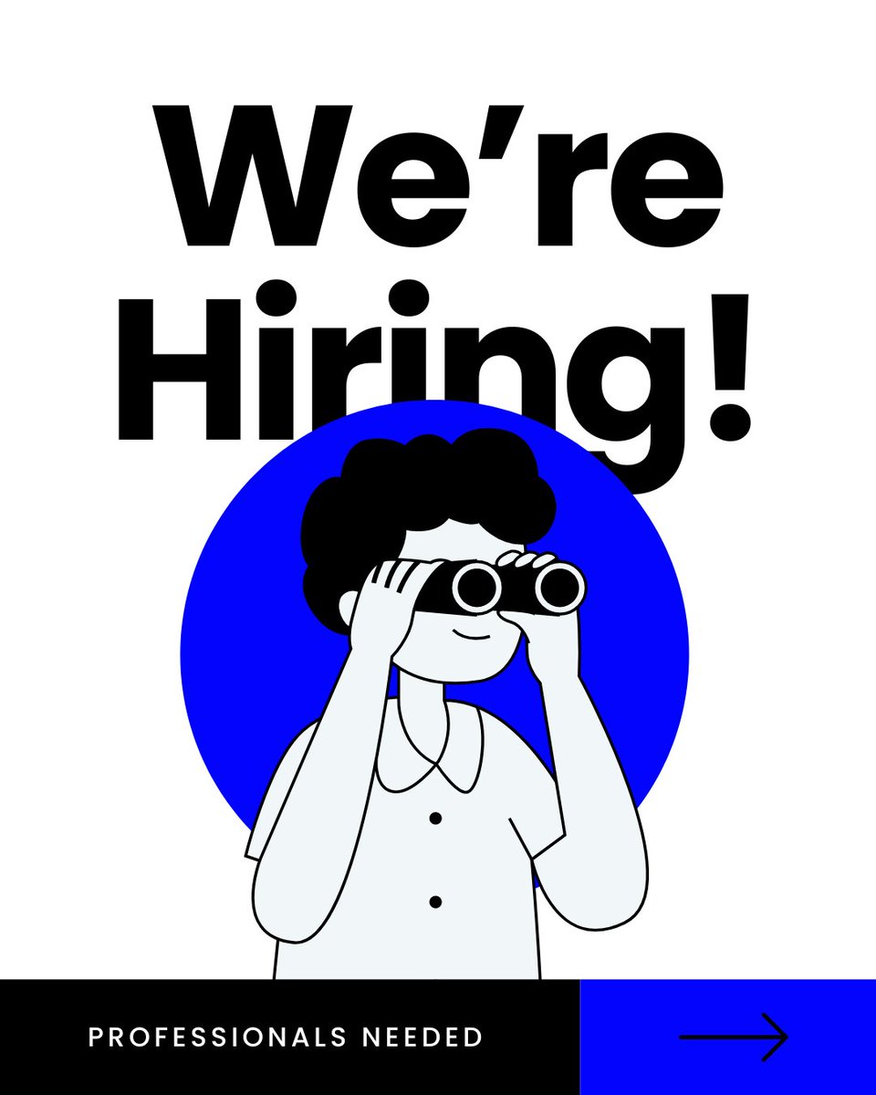 creatortalkpod's tweet photo. We're hiring!

We are looking for the following:
🔵 Graphic Designers
🔵 Video Editors
🔵 Marketing Staff https://t.co/Kka7pCH7Wk