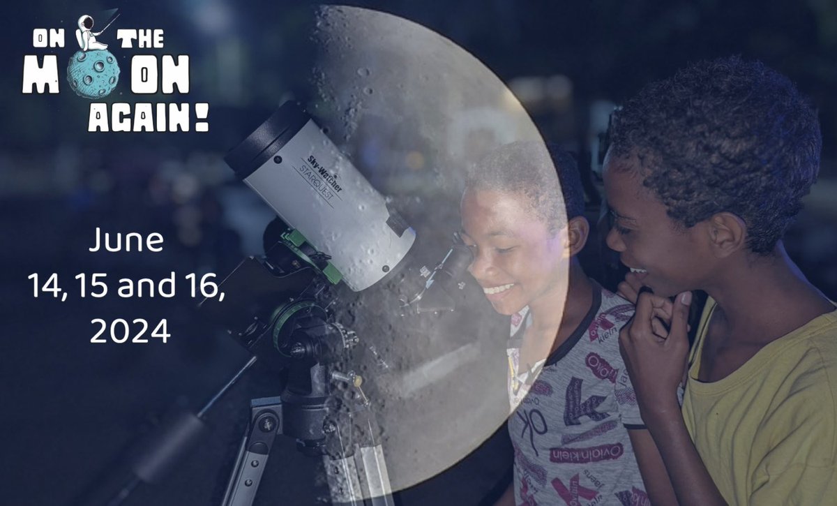 Cette année, l’opération #OnTheMoonAgain aura lieu les 14, 15 et 16 juin 2024. Les inscriptions seront bientôt ouvertes ! @OnMoonAgain saf-astronomie.fr/on-the-moon-ag…