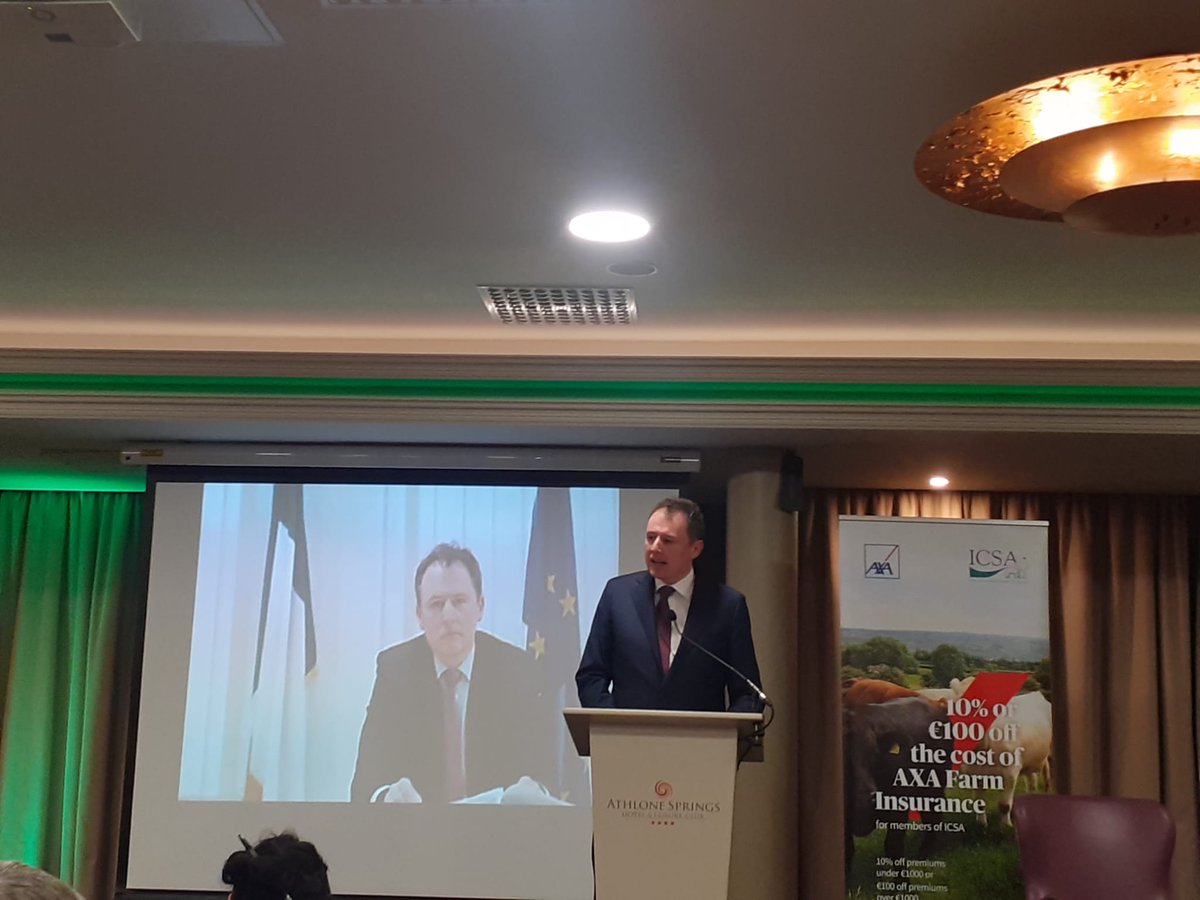 Clearing outstanding ACRES payments is the "number one" priority of Dept, Min McConalogue tells <a href="/ICSAIreland/">ICSA</a> conf in Athlone.

Westmeath's Sean McNamara has taken over as president after Dermot Kelleher completed his leg of the split term.

<a href="/farmersjournal/">Irish Farmers Journal</a>