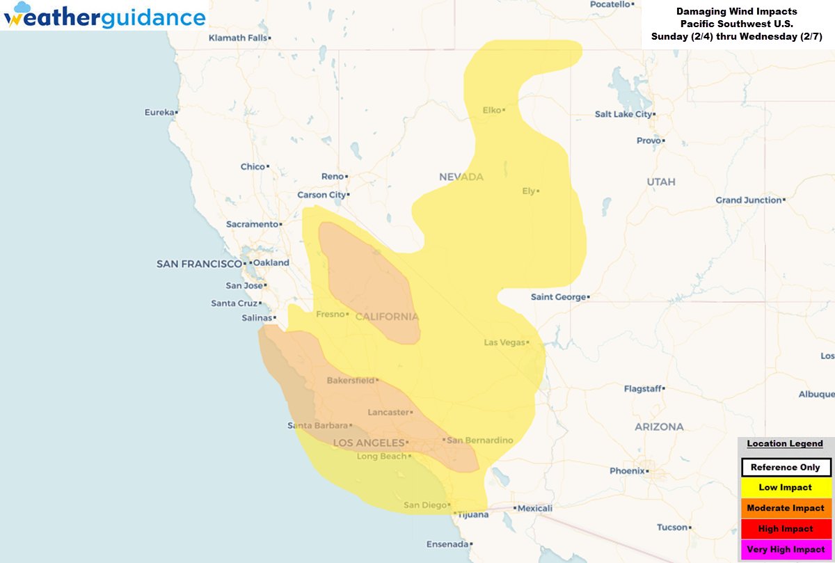 We continue to monitor portions of the West Coast for potential high wind and flash flood impacts today as well as Sunday through Wednesday of next week.

See more details with our interactive map, outlooks, and more at bit.ly/2WPnhGV