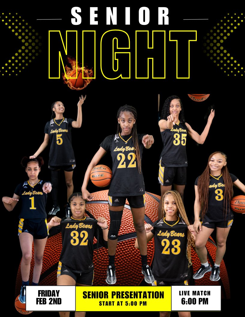 CPLadyBears's tweet photo. Tomorrow is Senior Night for our Lady Bears!! Last Home Game of the regular season. Come out tomorrow and support this special group of Seniors.  @Shaineparker22 @eryulnicole3 @AkirraHagger @Kileynero @Christina3laine @sonn_32w @lgrbasketball @MikeCoppage1 @GeauxPrepsLA https://t.co/6yH3pp2DDq