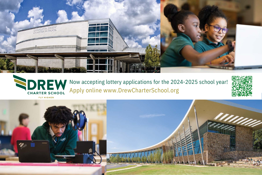 Interested in joining the <a href="/DrewCharter/">Drew Charter School</a> community? The lottery application window opened today and will remain open until April 30, 2024. More information and the link to apply for the lottery can be found at bit.ly/2024Lottery. #flyhigher