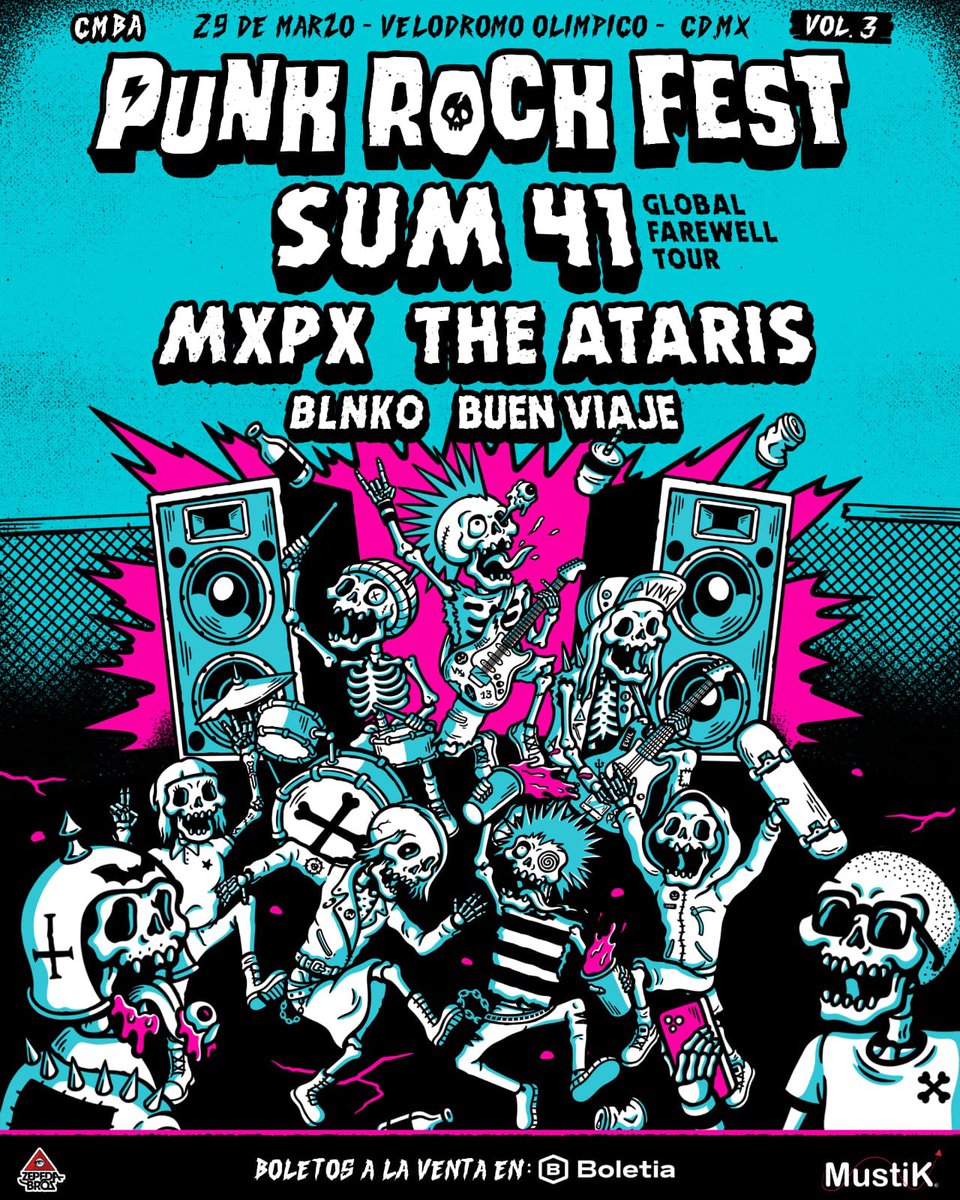 ZepedaBros (@zepedabros) on Twitter photo CMBA PUNK ROCK FEST VOL. 3 
Boletos ya a la venta cmba-punk-rock-fest-vol-3.boletia.com CMBA PUNK ROCK FEST VOL. 3 
Boletos ya a la venta cmba-punk-rock-fest-vol-3.boletia.com