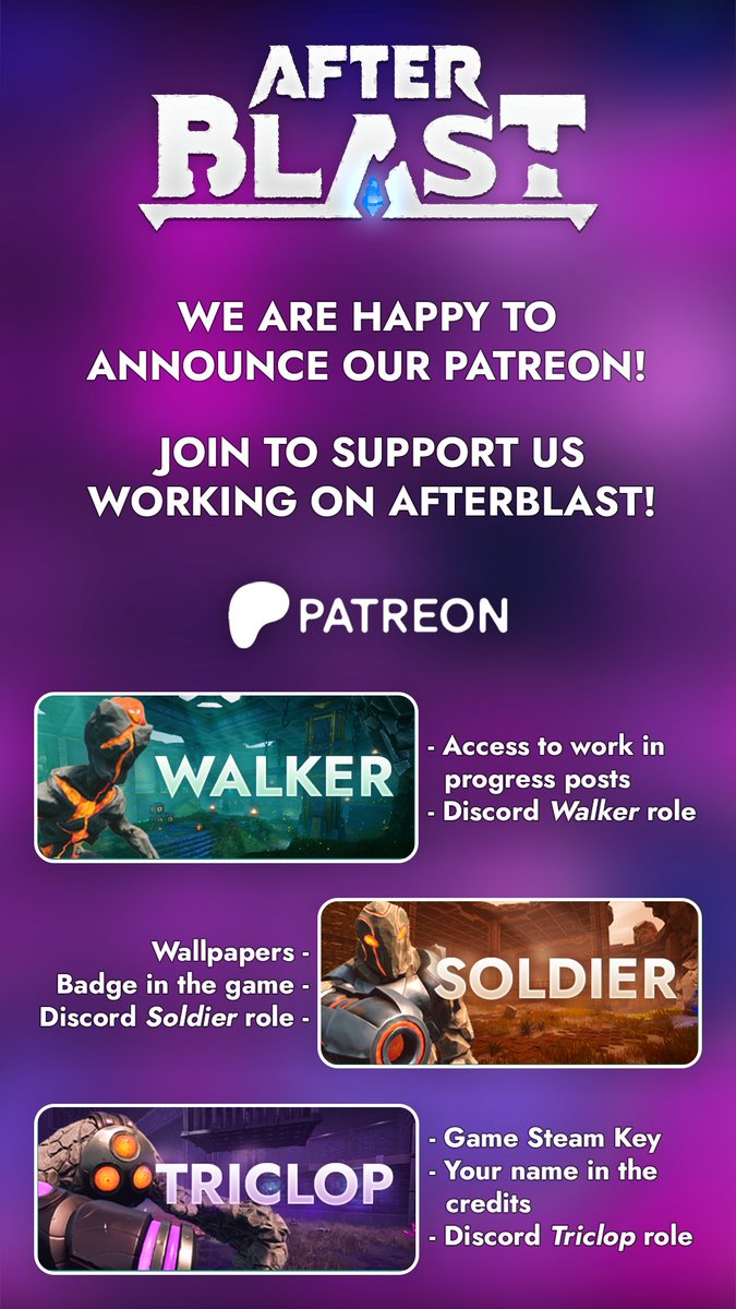 luminogames's tweet photo. Hi guys 😊 We are very happy to announce our Patreon! Some of you in the DM's asked us how to help and support the project, so we decided to set up the page ❤️
https://t.co/8tvMqTz8LS

#Patreon #gamedev #games #indiedev #gamedevelopment #UnrealEngine5 #support #gamers #roguelike https://t.co/ddwG5PRoQZ