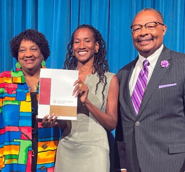 JonesSawyerAD57's tweet image. Yesterday the @CABlackCaucus reparations bill package was released. Read my thoughts on our legislative efforts and how the research found in the final report done by the #CaliforniaReparationsTaskForce helped with policy design. @thelasentinel @latimes bit.ly/3SrajNV