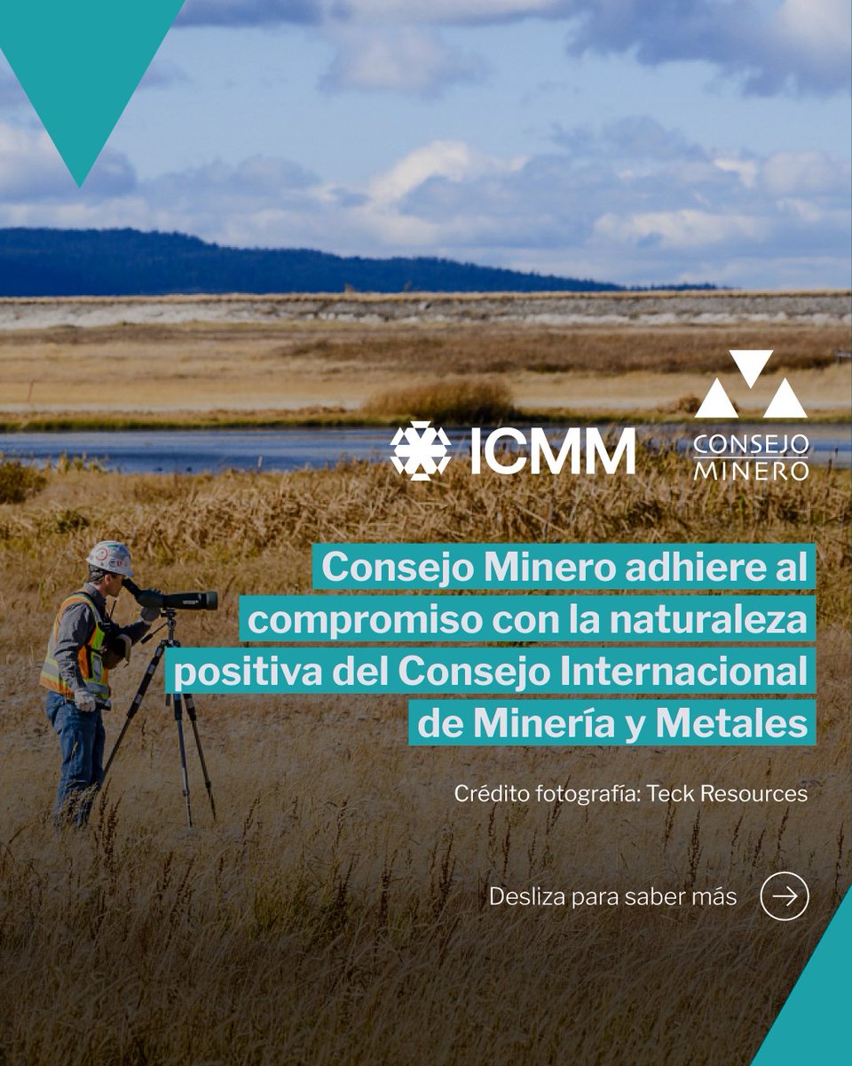 El Consejo Internacional de Minería y Metales, <a href="/ICMM_com/">ICMM</a>, del cual Consejo Minero es miembro asociado, se compromete a tomar acción urgente para apoyar un futuro de naturaleza positiva al 2030.