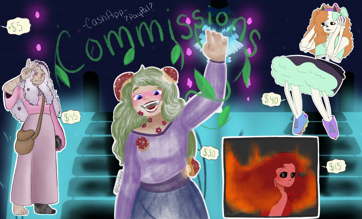 FullOfArtsy's tweet photo. Commissions Open! 

Send a message if you're interested! 
Prices will vary from piece to piece

Won't be drawing the obvious problematic stuff

Half paid at sketch and the rest once its finished 🙏

#commissions #commissionsopen #undertale #digitalart #digital #art https://t.co/77q9y054AZ