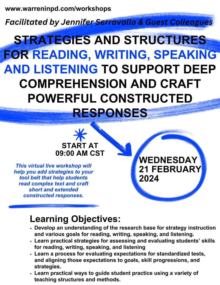 ❤️ Roses are red ❤️ 🩵 Violets are blue 🩵 📝 We’re ready for @JSerravallo ‘s workshop 📝 🤩 How about you? 🤩 Warreninpd.com/workshops