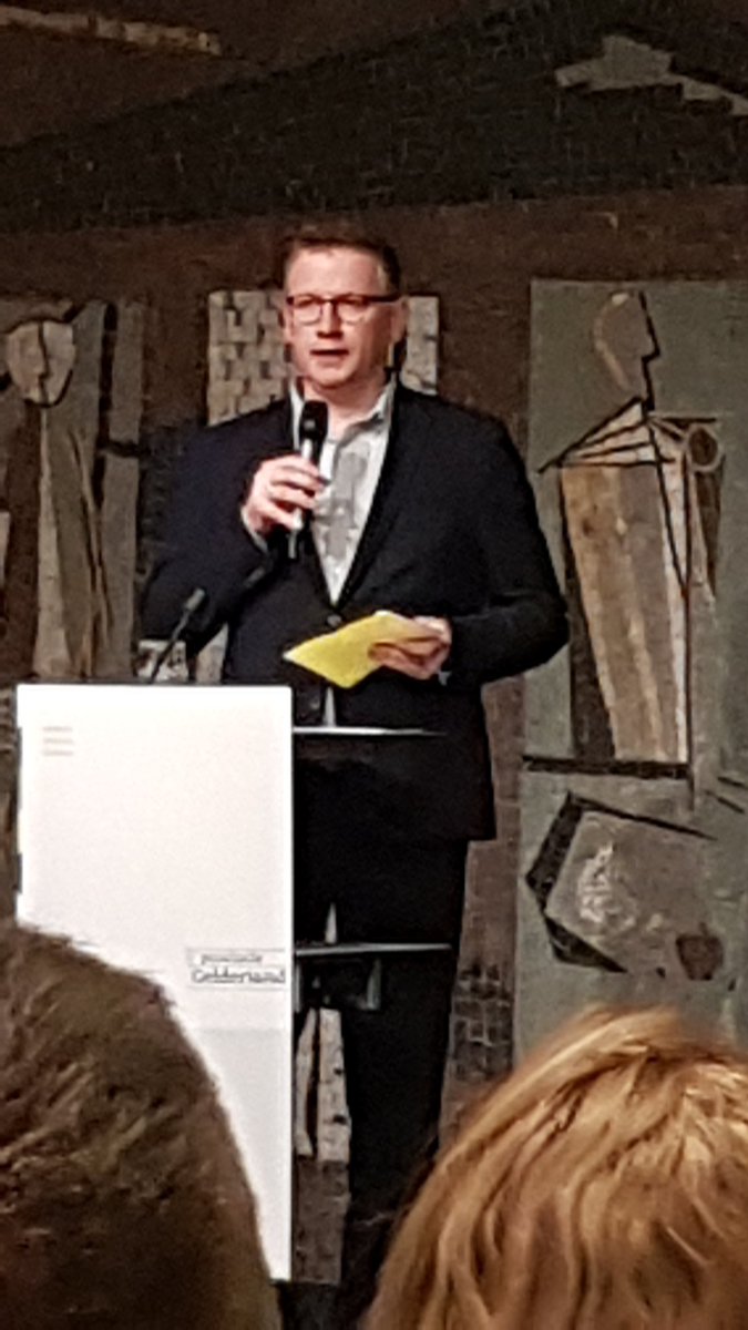 BBB gedeputeerde Harold Zoet spreekt ca. 300 Nederlandse voedselmakers toe in het Huis der Provincie in Arnhem. Eten staat hoog in ons vaandel #iederedagbbbeter
