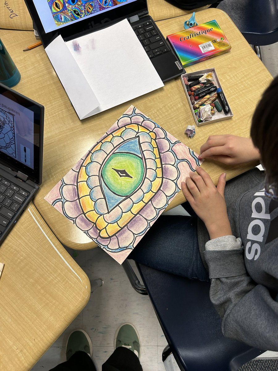 Dragon eye’s for Lunar New year with 5/6A! Merci <a href="/AndreaDignam/">Mme Andrea</a>!