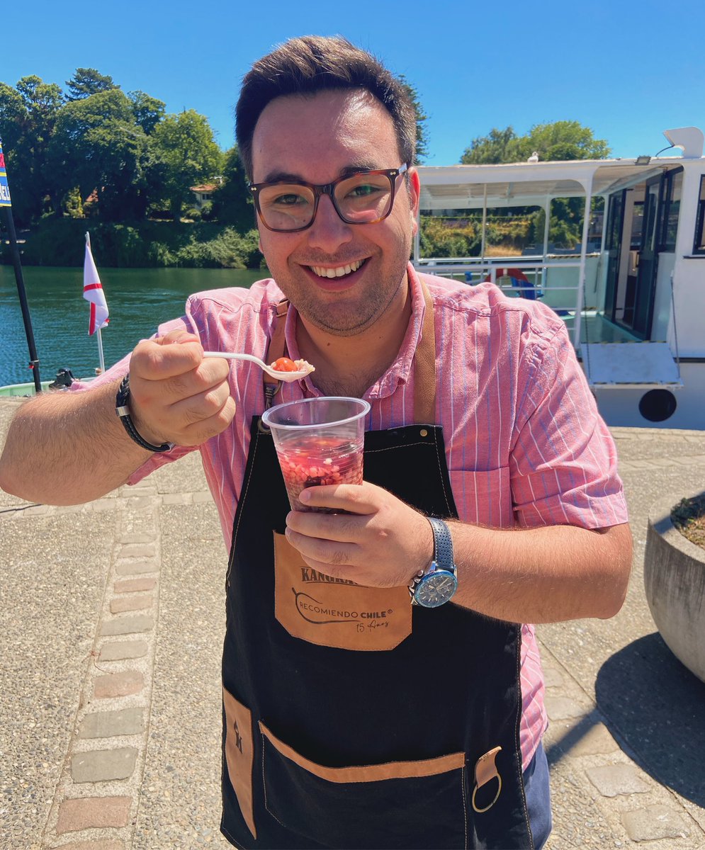 Disfrutando de un rico Mote con Cereza por la costa Valdiviana 😎 @recomiendo_chile <a href="/canal13cl/">13.cl</a> 🇨🇱🌶️.