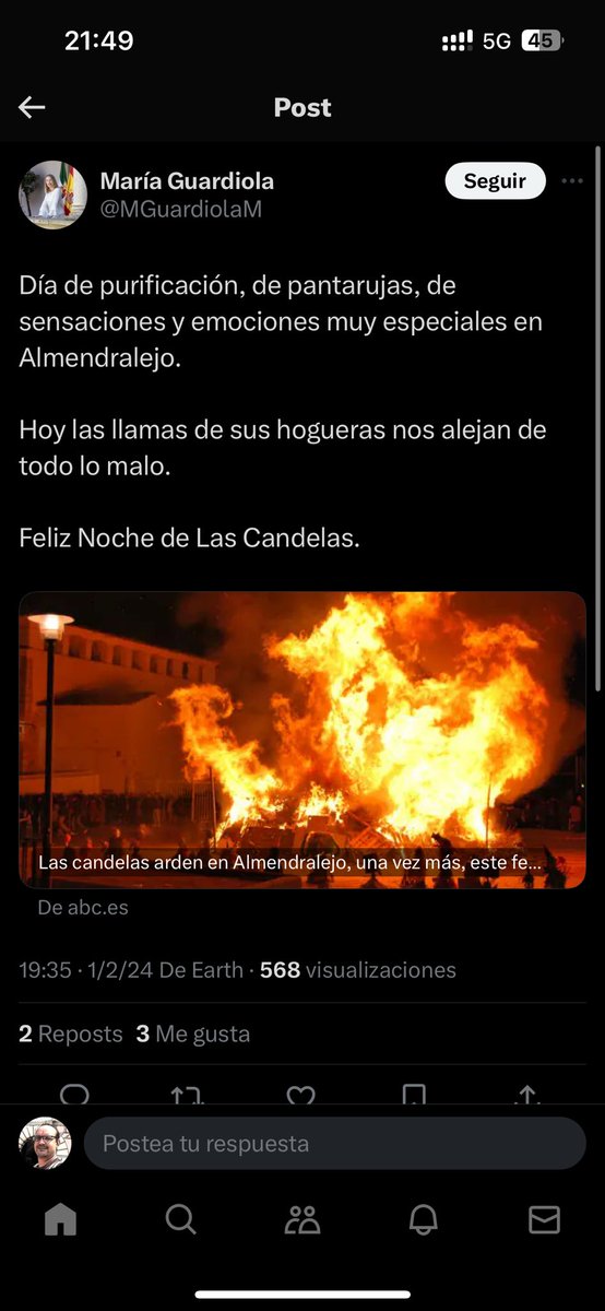 Hace 2 días y Hoy, dos post de La Guardiola festejando el carnaval! Ah no! Que hoy solo hay otra fiesta la que empieza en Extremadura. Para esta señora #meridanoexiste <a href="/PPMerida/">PP Mérida</a> vosotros lo permitís…