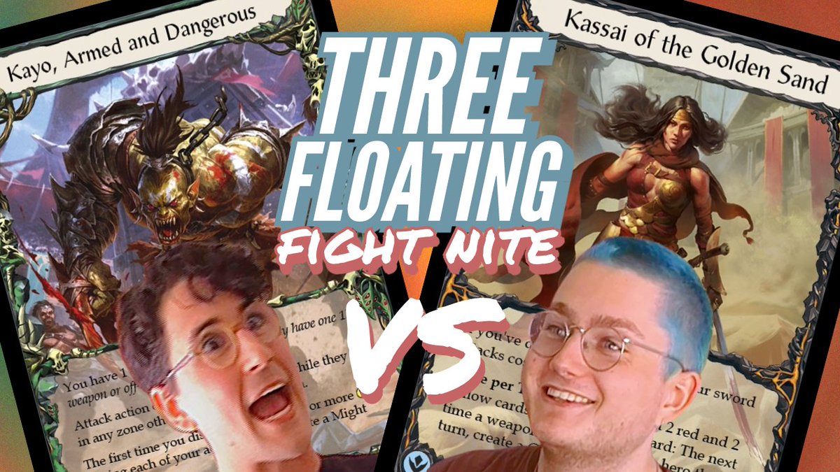 ThreeFloating's tweet image. THE ARENA OPENS TOMORROW! ⛓️🏟️⚔️
Join us for the FIRST of our 'Heavy Hitters' Gauntlet 
with a RELEASE DAY FIGHT NITE!!! 
#fabtcg #heavyhitters #threefloating