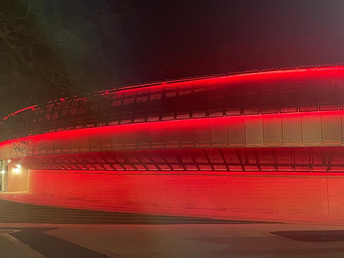 We’ve gone red 🟥🔴 As a symbol of support for @TheBHF the Auditorium has turned red this February. ❤️ This is to help raise awareness of heart and circulatory disease. For more details on BHF and what this month is all about visit: bhf.org.uk/how-you-can-he…