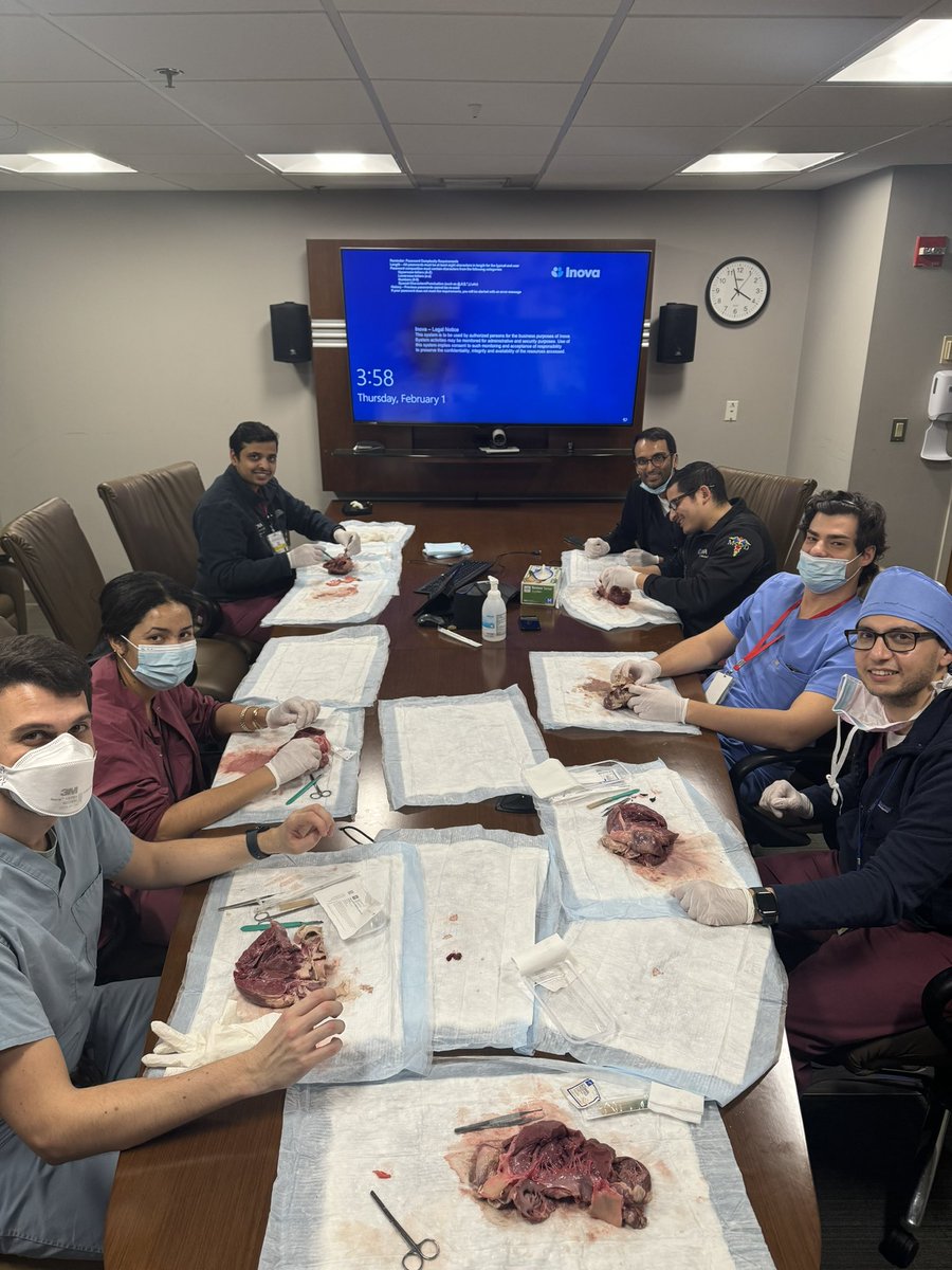And then another heart dissection with Dr Singh! Great education <a href="/InovaHealth/">Inova</a>.