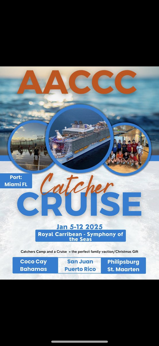 THEAACCC_'s tweet image. Officially announcing our 2025 Catchers Cruise!!! 

#softball #cruise #aaccc #ncaasoftball #Catchers #ncaa