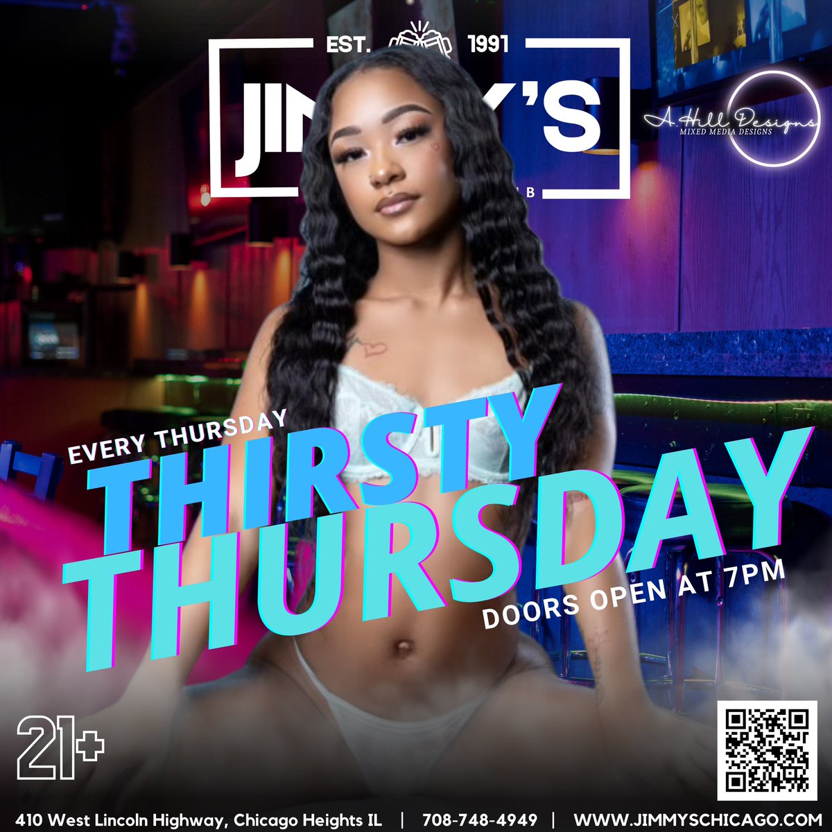 🎉 Quench Your Week with Thirsty Thursday at Jimmy’s! 🎉

Featured Dancer: @hol.lywood_ 
Beats & Visuals by: @ahilldesignsllc

#ThirstyThursday #JimmyGentlemenClub #VibrantEvenings #DanceTillYouDrop #MidweekParty #NightlifeThrills #OnlyGoodVibes #CocktailDelights