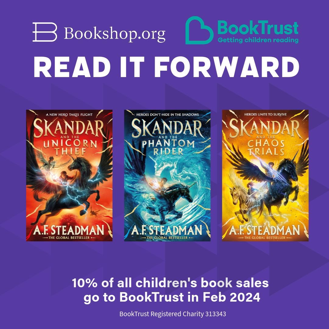 annabelwriter's tweet photo. ✨Well this is a brilliant campaign from @bookshop_org_UK ✨ Order ANY of my books through https://t.co/dIJ6Zuotsl this February &amp; 10% of all sales go to @Booktrust

Including pre-orders! Pre-order Skandar &amp; the Chaos Trials, support indies AND support BookTrust at the same time! https://t.co/jRzrQ7iyJ5