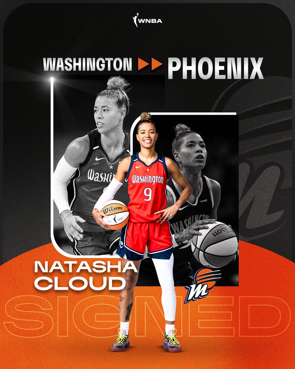 🚨 SIGNED 🚨

2019 WNBA Champion, 2022 All-Defensive First Team and assists leader, @T_Cloud4 has SIGNED with the @PhoenixMercury 

#WNBAFreeAgency