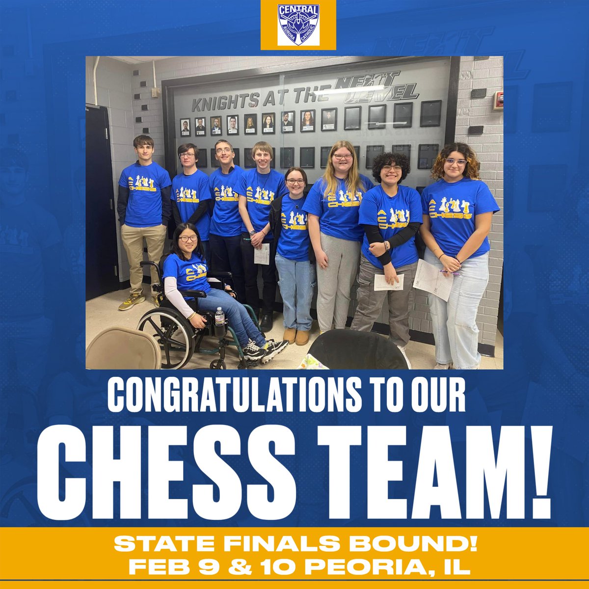 Congratulations to our Chess Team! Good luck at State!