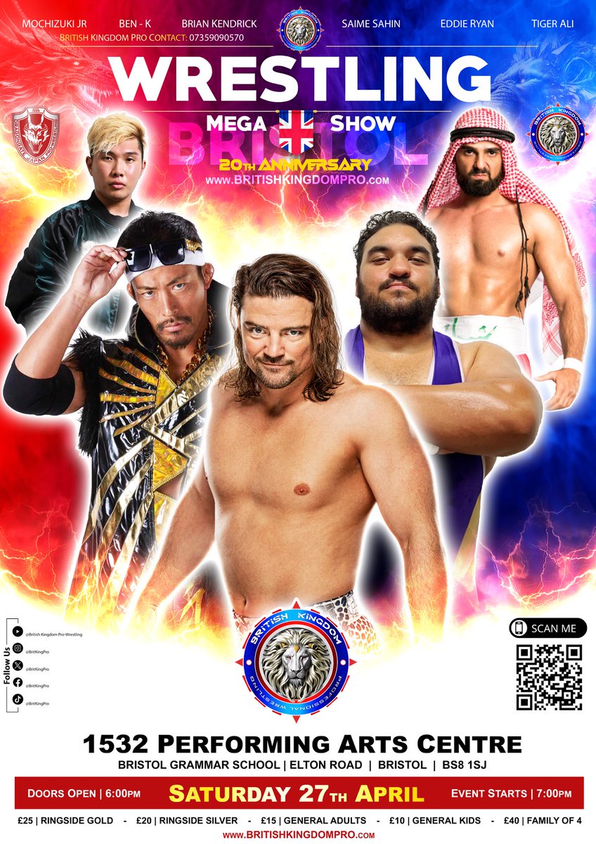 BritKingPro's tweet photo. Saturday 27th April from the fantastic @1532Bristol 

Tickets:
https://t.co/GtL2aNCD26 https://t.co/fdl3o42s7O