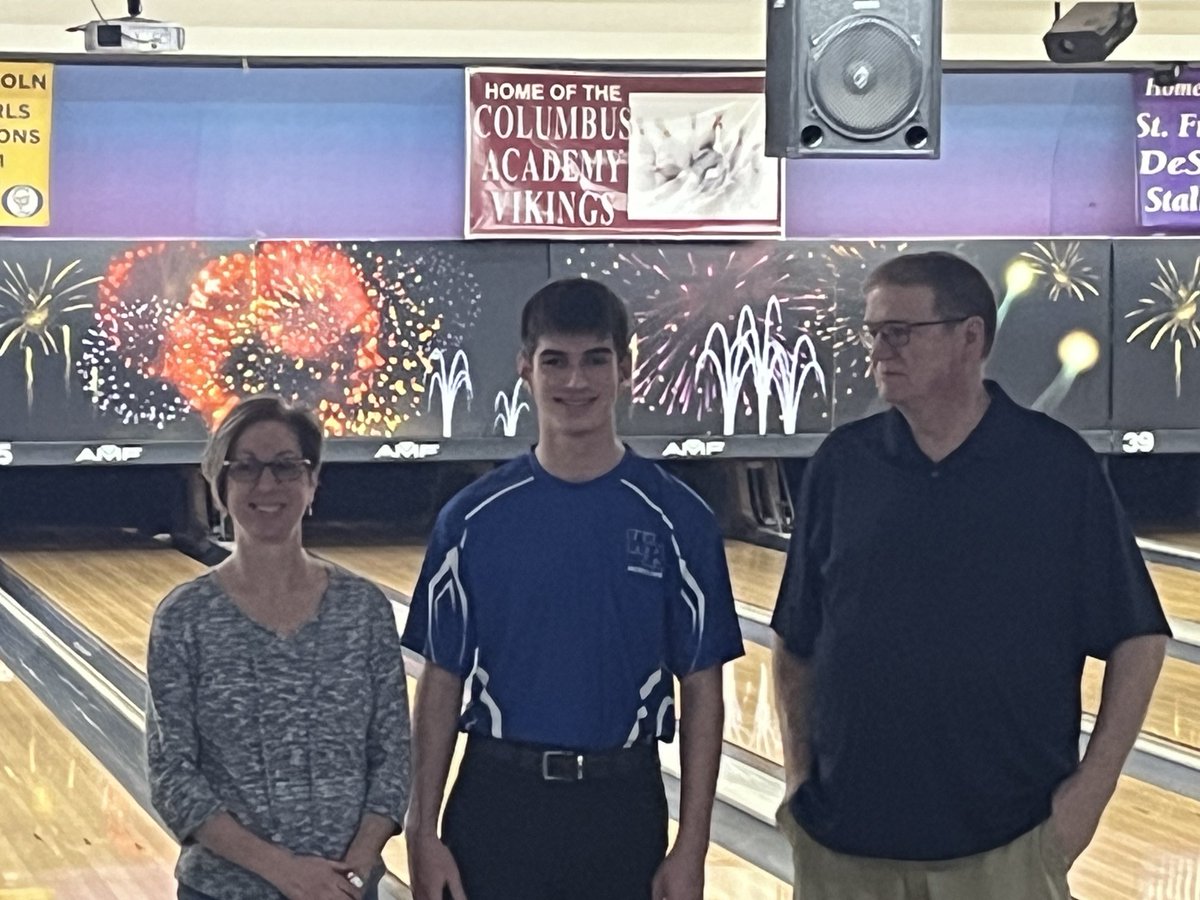 The bowling team recognizes Zach Beck  on senior night. #itswortjit. #GoWolves.