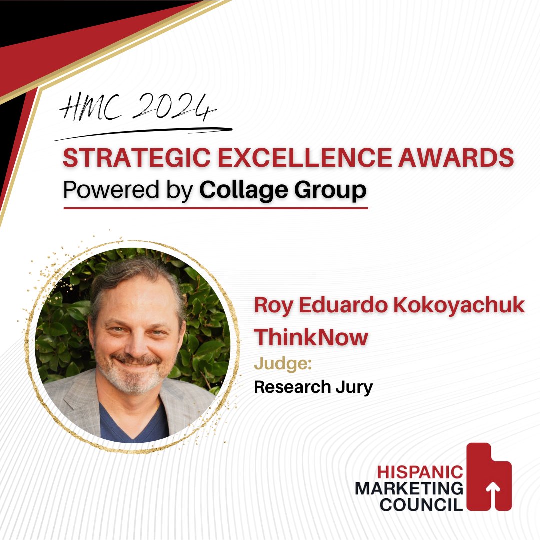 I’m honored to be on the jury of the 2024 HMC Strategic Excellence Awards, the only award honoring Hispanic and multicultural strategic thinking and cultural competence in marketing. For more info &amp; to submit your campaigns, visit bit.ly/3vQCJJG. <a href="/hmchispanic/">Hispanic Marketing Council</a>