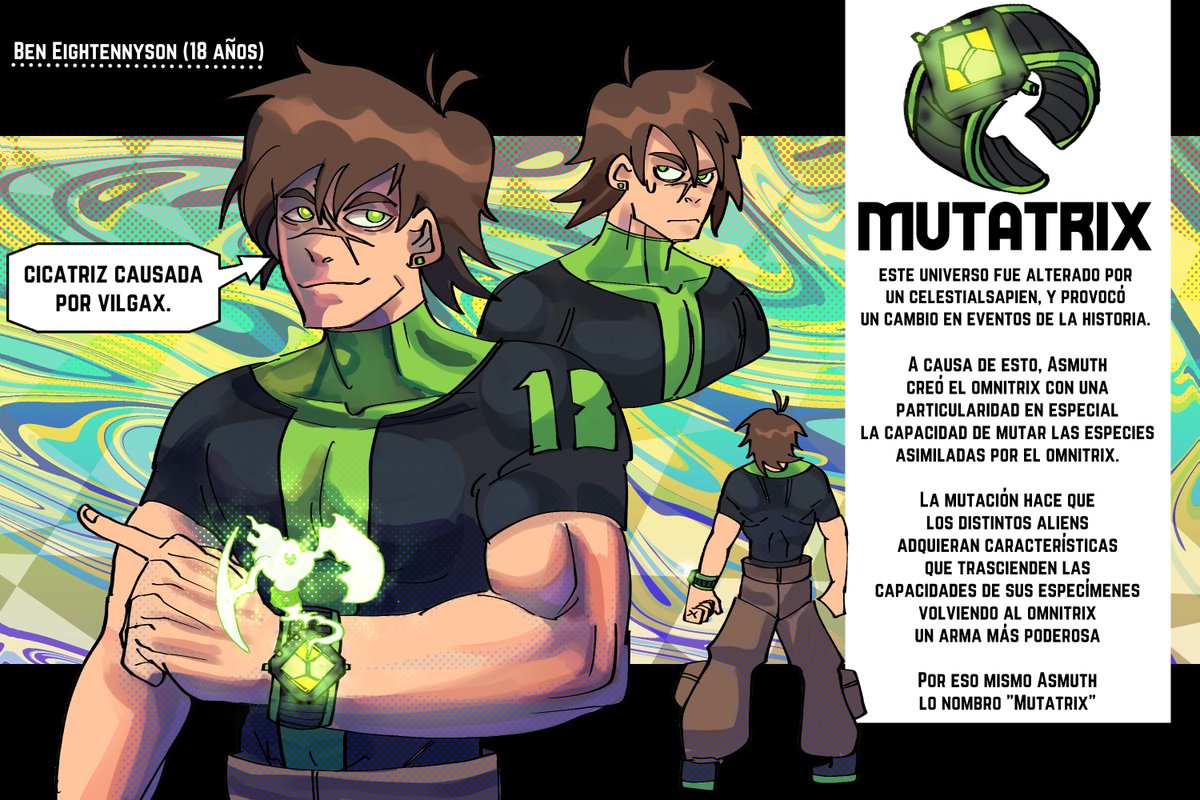 Rediseño de Ben Eightennyson (Ben10) Usuario del #Mutatrix desde