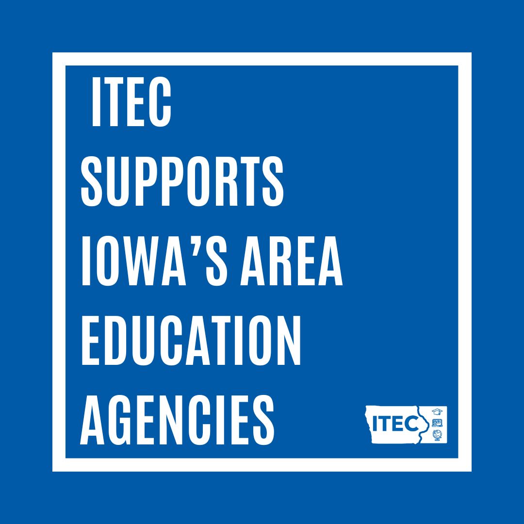 itec_ia's tweet image. In these challenging times for education, we stand in solemn support of Iowa's Area Education Agencies (AEAs). ITEC recognizes the value these agencies bring to our communities. We do not support HSB542/SSB3073.

#itecia #iaedchat