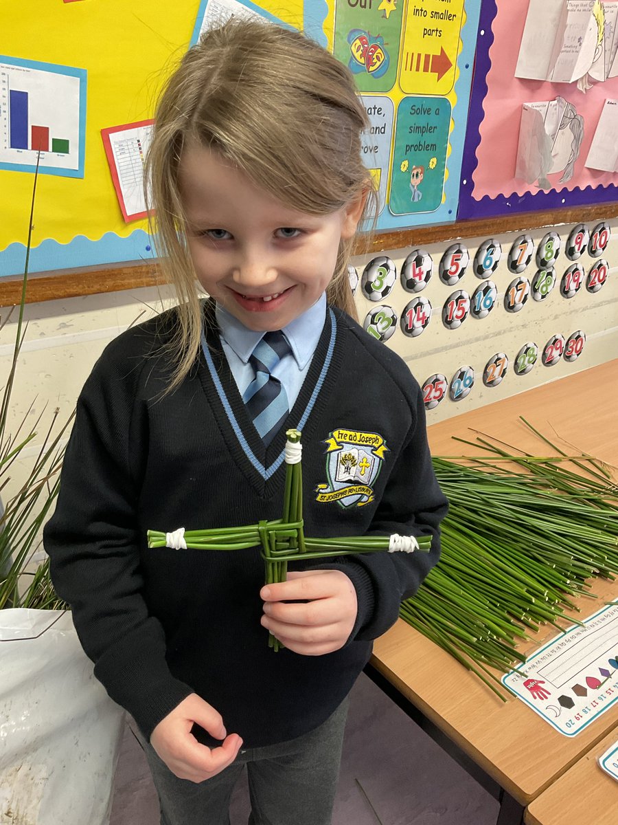 We celebrated Saint Brigid’s Day in school today. P3 made beautiful Saint Brigid’s crosses to take home. Well done everyone! #SaintBrigid @InfoCcms @DandCSchools @DownandConnor