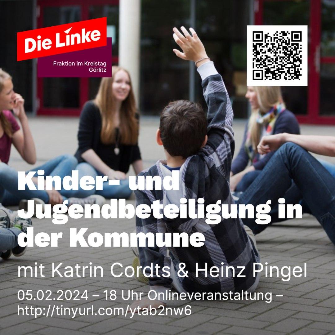 Kinder und Jugendliche wollen und sollen bei der Gestaltung ihres Lebensumfelds in der Kommune beteiligt sein. Kann dies auch abseits von Kinder- und Jugendparlamenten und anderen repräsentativen Gremien gelingen – und wenn ja, wie?

tinyurl.com/ytab2nw6
