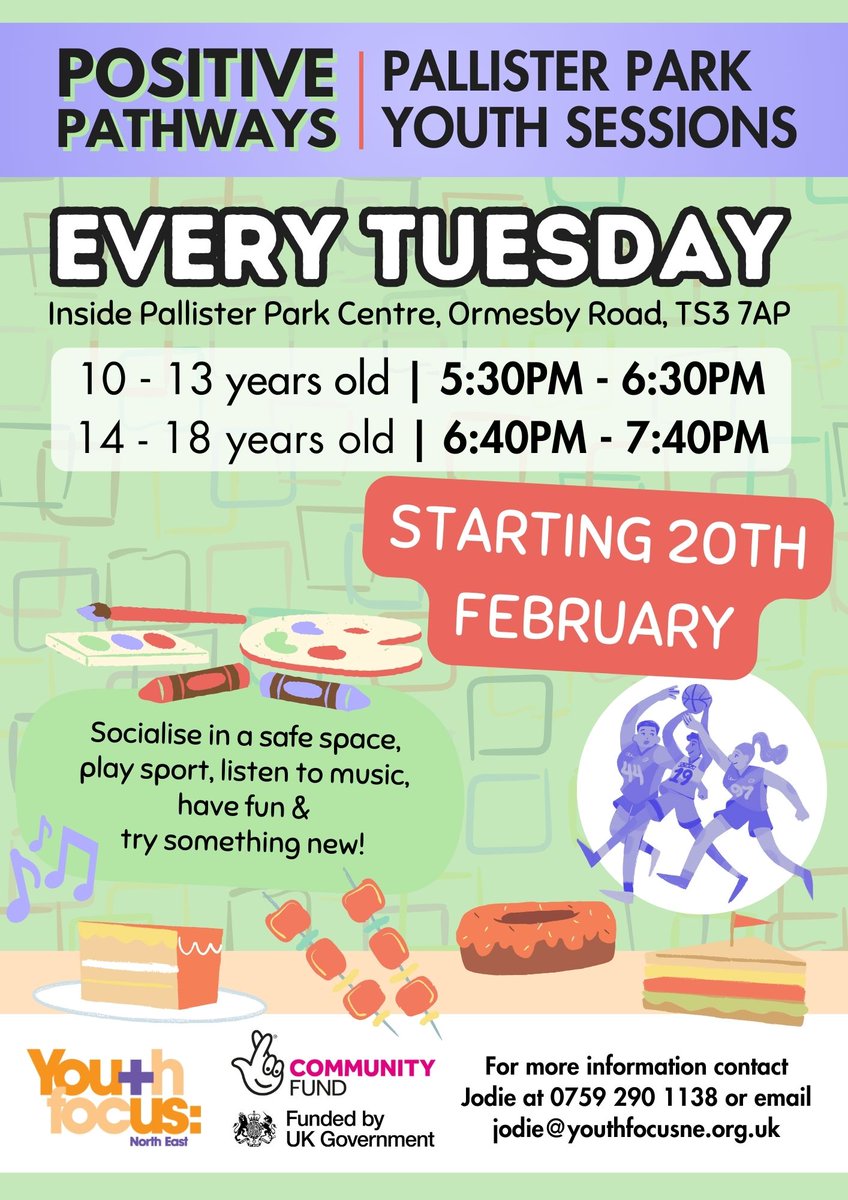 Funding from the Million Hours Fund has helped us to provide an extra evening in Pallister Park. We will now be not only running on a Fri evening & Tues evening ! This allows us to provide more opportunities for young people. Thanks to @DCMS & @TNLComFundfor making this possible.