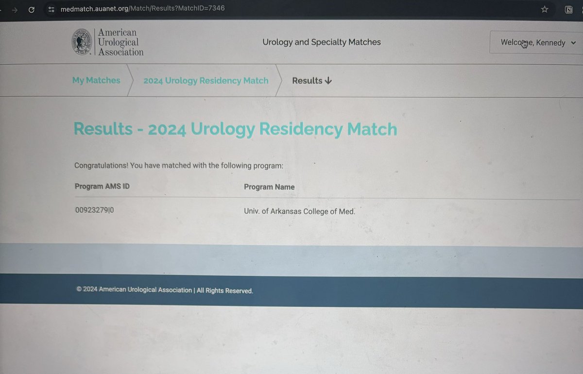 Dream come true, I’m going to be Urologist! So happy to be a part of the best team for the next 5 years 🤩 <a href="/UrologyUAMS/">UAMS UROLOGY</a> #UroMatch2024 #MatchDay #Urology