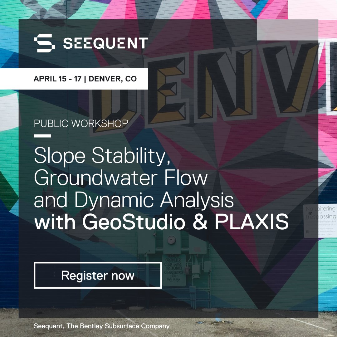 Seequentglobal's tweet image. 🗓️ Join us for a 3-day in-person training that will equip you with the fundamental skills for conducting comprehensive slope stability analysis. 
events.seequent.com/Public_Worksho…

#Geotechnical #SlopeStabilityAnalysis #PLAXIS #GeoStudio #CivilEngineering