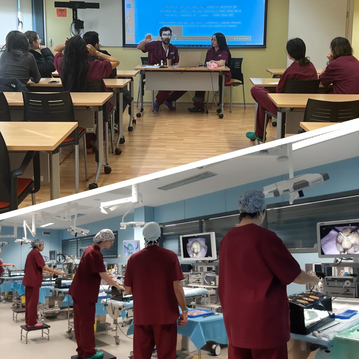 CREBA (@creballeida) on Twitter photo Ayer y hoy se está desarrollando la parte práctica de la 4ª edición del Curso de Iniciación a la Cirugía Laparoscópica para R1 de Especialidades Quirúrgicas del <a href="/harnaulleida/">Hospital Universitari Arnau de Vilanova</a>
¡¡Los residentes mayores iniciando a los más jóvenes!! Y gratis para ellos 😉
#MIR #MIR2024 #Cirugía Ayer y hoy se está desarrollando la parte práctica de la 4ª edición del Curso de Iniciación a la Cirugía Laparoscópica para R1 de Especialidades Quirúrgicas del <a href="/harnaulleida/">Hospital Universitari Arnau de Vilanova</a>
¡¡Los residentes mayores iniciando a los más jóvenes!! Y gratis para ellos 😉
#MIR #MIR2024 #Cirugía