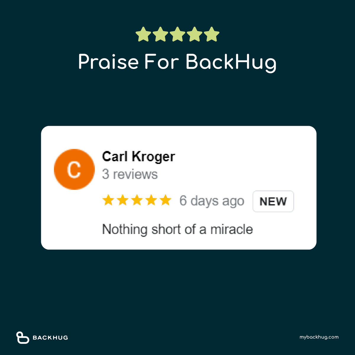 Thrilled to share this review from one of our users 🌟 Your experiences and journeys with BackHug truly inspire us. Thanks for letting us be a part of your path to better back health - we're here for you every step of the way! 💙 #BackHugJourney #Review