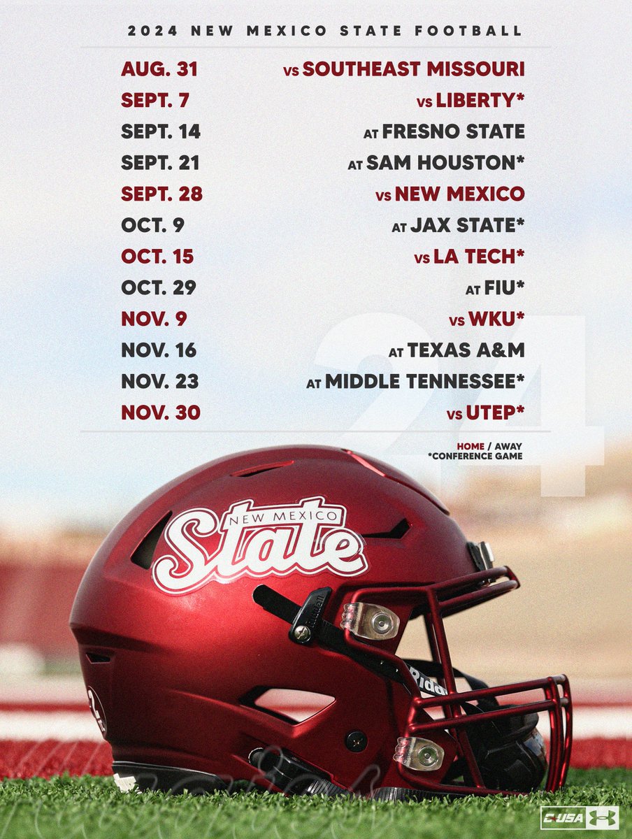 The 𝟐𝟎𝟐𝟒 𝐬𝐜𝐡𝐞𝐝𝐮𝐥𝐞 has arrived.💥

📰 bit.ly/3SlRyvg

#AggieUp x #RideForTheBrand