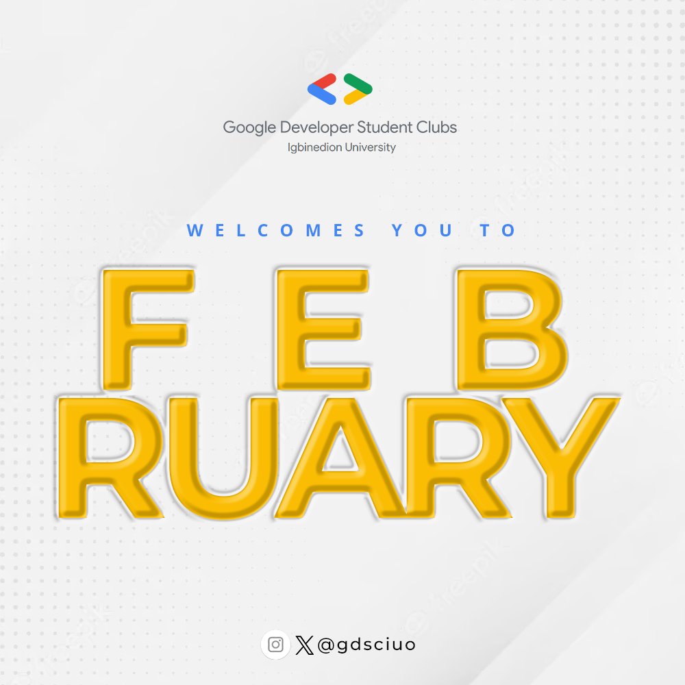 gdsciuo's tweet photo. Hello February! Cheers to a brand new month filled with love, laughter, and endless possibilities. Wishing you all a month filled with warmth, positivity, and beautiful moments. 

#developerstudentclub #gdsciuo #newmonth https://t.co/PQnTuwj4vi